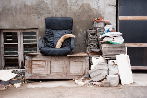 Happy homeowners after successful loft clearance