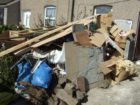 Efficient home clearance process in action in a Twickenham bedroom